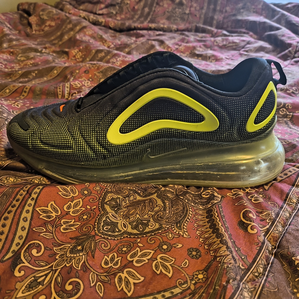 Nike Black and Yellow Air Max Sneakers